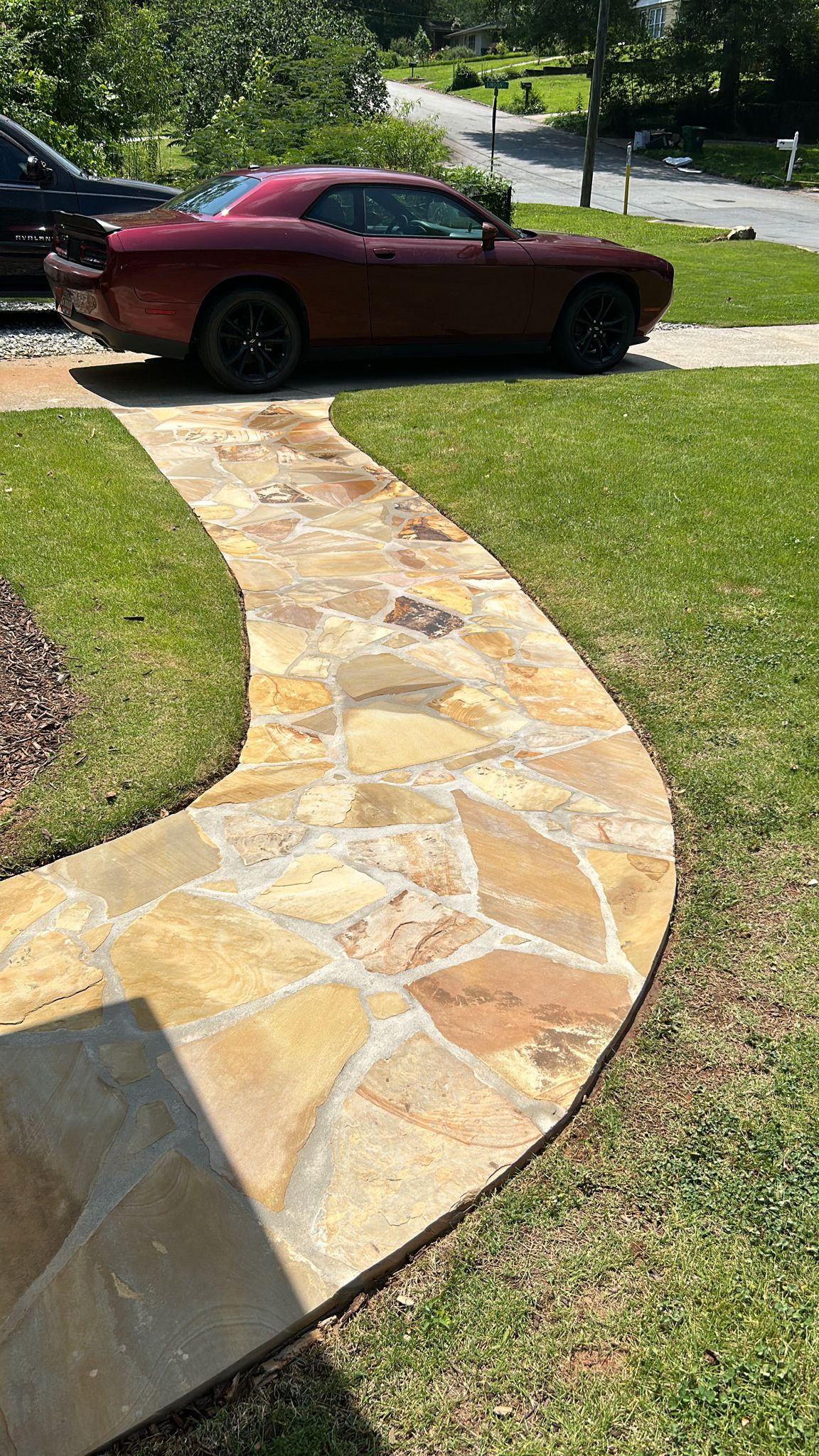 Flagstone walkway